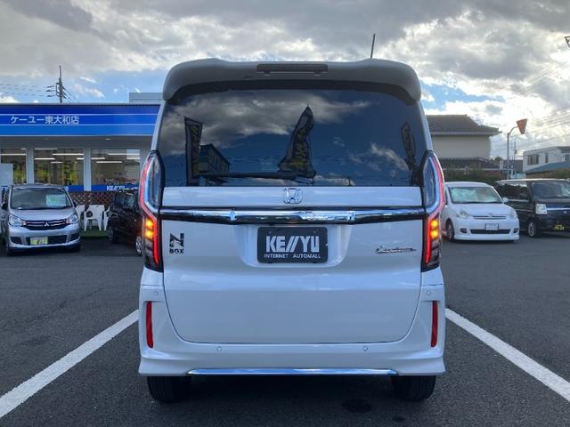 N-BOXカスタム L/東大和仕入/走行46570KM/ワンオーナー/禁煙車 社外8インチSDナビ/DVD/BT対応/12セグ/バックカメラ/ドライブレコーダー/スマートキー/プッシュスタート/両側電動スライドドア/ASV/アダプティブクルーズコントロール/LEDヘッドライト(5枚目)