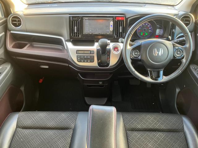 N-WGNカスタム G・Aパッケージ/東大和仕入/走行39957KM/純正ナビ ハーフレザーシート/純正SDナビ/CDDVD/BT対応/12セグ/バックカメラ/スマートキー/プッシュスタート/クルーズコントロール/純正14AW/オートエアコン/フル装備(4枚目)