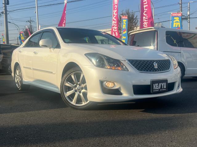 クラウン ２．５アスリートナビパッケージ／岡山仕入／走行３９０７９ＫＭ　ワンオーナー／メーカーＯＰ８インチＨＤＤナビ／バックカメラ　／ＥＴＣ／フルセグ／電動シート／クルーズコントロール／純正１８ＡＷ／スマートキー／プッシュスタート／ビルトインＥＴＣ／ＨＩＤヘッドライト／（8枚目）