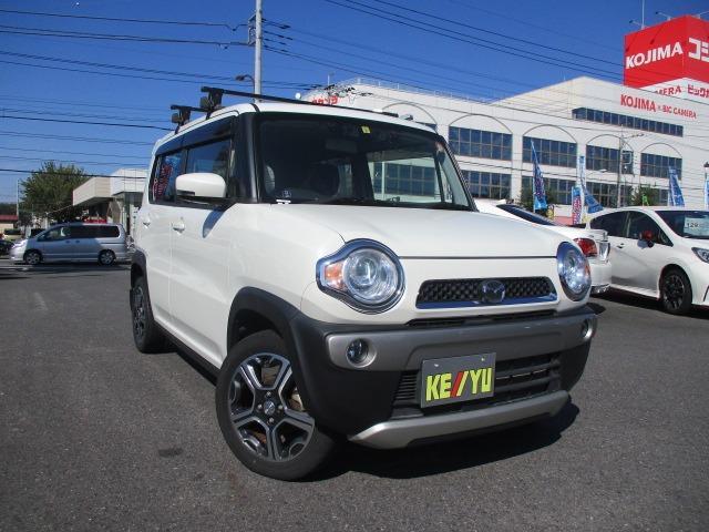 XT ターボ 衝突被害軽減 車線逸脱警報 前席シートヒーター 社外SDナビ 12セグTV BT接続 CD DVD SD バックカメラ スマートキー ETC ルーフキャリア(取外し可能) アイドリングストップ(5枚目)