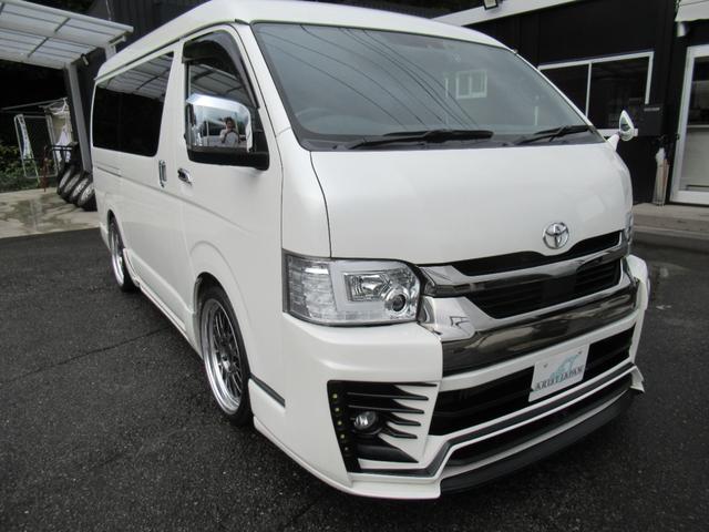 ハイエースバン ロングワイドスーパＧＬマルチロルトランスポタタイプＩ　ダイナシティエアロ　ファブレスＬＭ－９　２０インチＡＷ　ローダウン　両側Ｐスラ　外ヘッドライト　デジタルインナーミラー　パノラミックビューモニター　純正ナビ　アルパイン１２．８インチ　ベッドキット（46枚目）