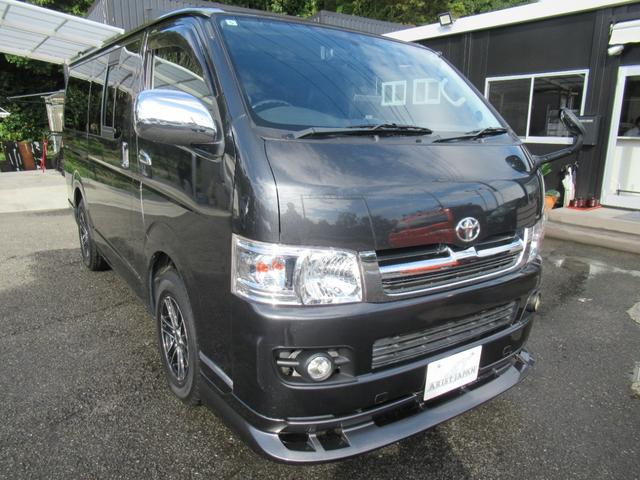 ハイエースバン ロングスーパーＧＬ　ユーザー買取　ＨＤＤナビ　ベッドキット　フロントスポイラー　１５インチＡＷ　バックカメラ　ミラー型前後ドラレコ　キーレス（42枚目）