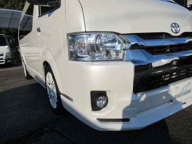 ハイエースワゴン グランドキャビン 4型仕様 LEDヘッドライト REVOシート2脚 車いす移動車 ナビ フルセグTV リアモニター TAW18インチAWキーレス エアロ 9人乗り(8枚目)