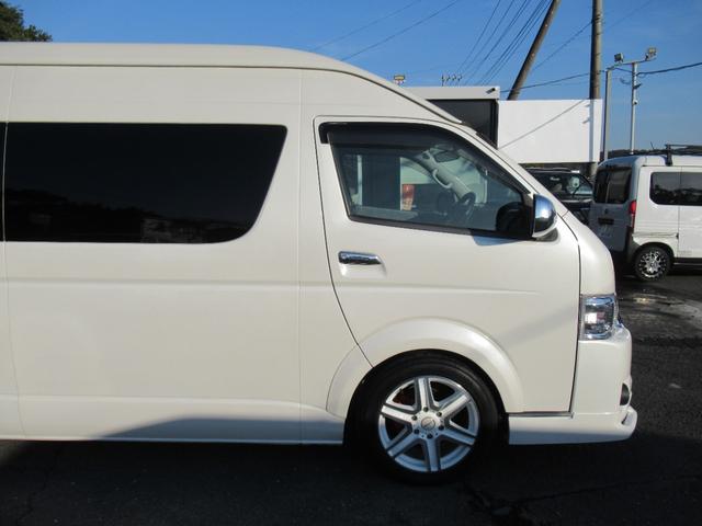 ハイエースワゴン グランドキャビン 4型仕様 LEDヘッドライト REVOシート2脚 車いす移動車 ナビ フルセグTV リアモニター TAW18インチAWキーレス エアロ 9人乗り(43枚目)