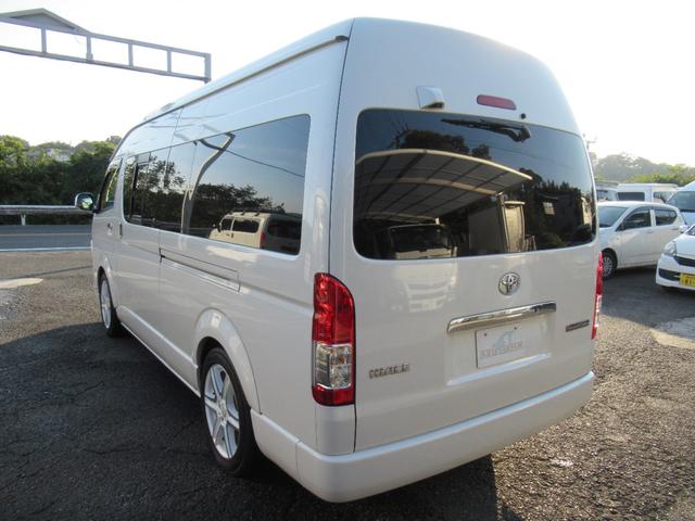 ハイエースワゴン グランドキャビン 4型仕様 LEDヘッドライト REVOシート2脚 車いす移動車 ナビ フルセグTV リアモニター TAW18インチAWキーレス エアロ 9人乗り(48枚目)