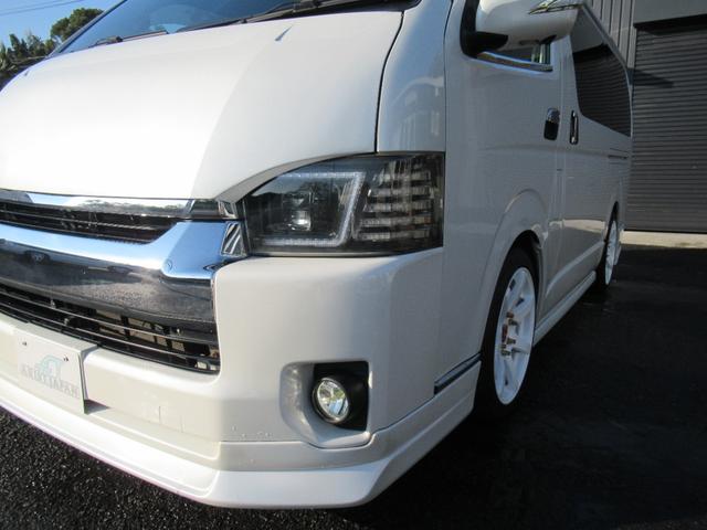 ハイエースワゴン GL 4型仕様 社外LEDヘッドライト 内装架装 横乗り可 ベッドキット ナビ リアモニター サブバッテリー 18インチAW パワスラ 前後ドラレコ(10枚目)