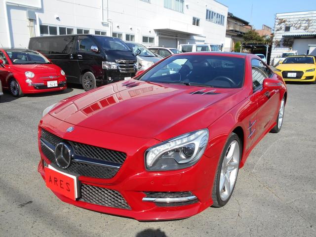 SL350 AMGスポーツPKG 左ハンドル 黒レザー レーダーセーフティー マジックスカイルーフ 純正HDDナビ&地デジTV TVキャンセラー キーレスゴー AMGエアロ&19インチアルミ(2枚目)