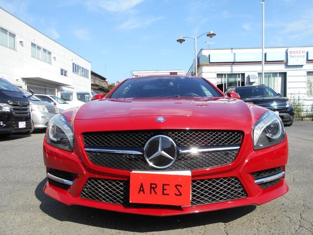 SL350 AMGスポーツPKG 左ハンドル 黒レザー レーダーセーフティー マジックスカイルーフ 純正HDDナビ&地デジTV TVキャンセラー キーレスゴー AMGエアロ&19インチアルミ(5枚目)