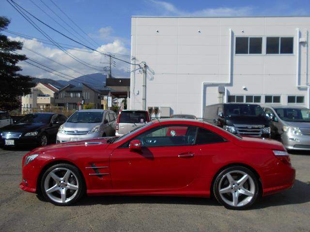 SL350 AMGスポーツPKG 左ハンドル 黒レザー レーダーセーフティー マジックスカイルーフ 純正HDDナビ&地デジTV TVキャンセラー キーレスゴー AMGエアロ&19インチアルミ(7枚目)