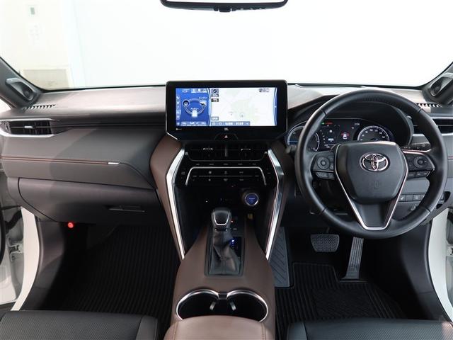 ハリアーハイブリッド Z レザーパッケージ 1年間走行無制限保証 ペダル踏み間違い 衝突回避被害軽減 車線逸脱警報機能 メモリナビ フルセグTV バックカメラ パノラミックモニタ ドライブレコーダー ETC クルーズコントロール(7枚目)