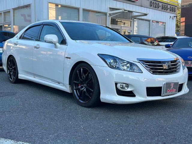 クラウンハイブリッド ベースグレード　ムーンルーフ　マークＸ　Ｇ’ｓ調カスタム車両　レーダークルコン　ダークブラウン革シート　純正ＨＤＤナビ　バックカメラ　パワーシート　純正１９インチＡＷ　シートヒーター　純正ステアリング有（38枚目）