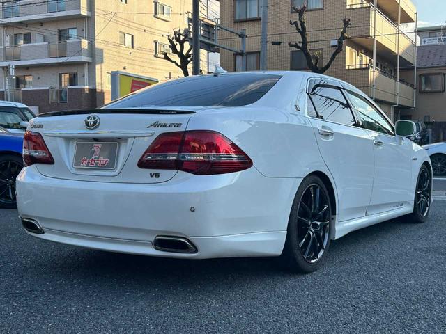 クラウンハイブリッド ベースグレード　ムーンルーフ　マークＸ　Ｇ’ｓ調カスタム車両　レーダークルコン　ダークブラウン革シート　純正ＨＤＤナビ　バックカメラ　パワーシート　純正１９インチＡＷ　シートヒーター　純正ステアリング有（40枚目）