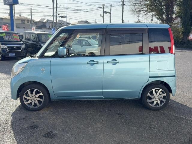 ルークス Ｅ　スマートキー　プッシュスタート　ドアバイザー　純正アルミ　電動格納ミラー　社外ナビ　ワンセグＴＶ　ＣＤ／ＦＭ・ＡＭラジオ　ＥＴＣ　両側スライドドア（7枚目）