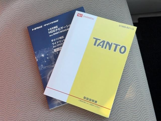 タント Xリミテッド キーレス 電動格納ミラー 左側電動スライドドア 社外ナビ ワンセグTV CD・DVD/FM・AMラジオ(26枚目)