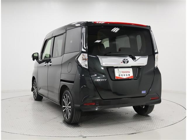 ルーミー カスタムＧ－Ｔ　トヨタ認定中古車　禁煙　ワンオーナー　９インチ純正ナビ　フルセグＴＶ　バックカメラ　ＥＴＣ２．０　ドライブレコーダー　両側パワースライドドア　１５インチ純正アルミホイール　自動（衝突被害軽減）ブレーキ（2枚目）