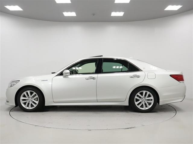 クラウンハイブリッド アスリートＧ　トヨタ認定中古車　禁煙　ワンオーナー　ムーンルーフ　純正ナビ　フルセグＴＶ　バックカメラ　ＥＴＣ　前後ドライブレコーダー　シートヒーター・ベンチレーション　自動（衝突被害軽減）ブレーキ（4枚目）