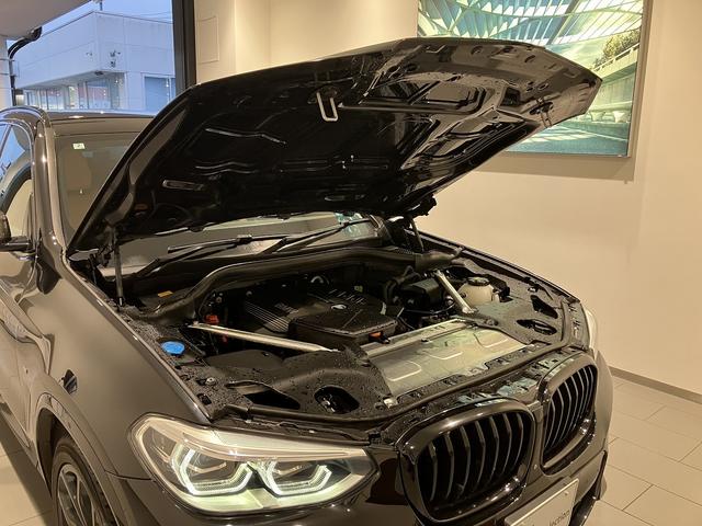 Ｘ３ ミッドナイトエディション　弊社下取り　禁煙　ハーマンカードン　ブラウンレザー　シートヒーター　ＡＣＣ　フルセグ　純正ドラレコ前後　オートトランク　２０ＡＷ　アダプティブＬＥＤヘッドライト　トップビューカメラ　全方位ＰＤＣ（66枚目）