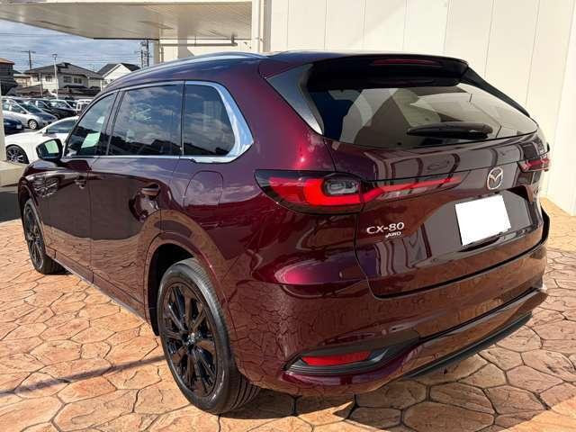 ＣＸ－８０ ３．３　ＸＤハイブリッド　エクスクルーシブ　スポーツ　ディー　ＥＴＣ　シートヒーター　サンルーフ　レーダークルーズ　大型サンルーフ　パワーシート　３列シート　シートヒーター　バックカメラ　衝突被害軽減システム　４ＷＤ　革シート　全方位モニター　ＬＥＤヘッド（7枚目）