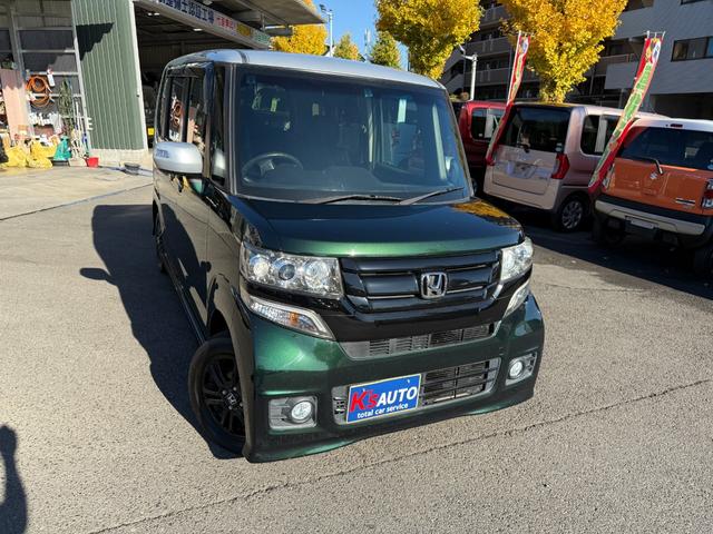 N-BOXカスタム G・Lパッケージ 走行距離41000キロ ストラーダナビ・TV・バックカメラ ツートンカラー 左パワースライドドア ETC付 HID 純正アルミ(3枚目)