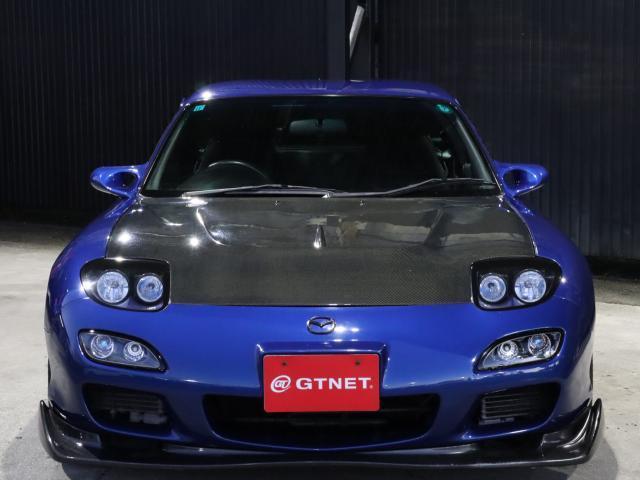 RX-7 タイプR バサーストR 6型 TEIN車高調 MAZDASPEEDリアウィング カーボンボンネット ウエッツスポーツ18アルミ RE雨宮スリークヘットライト 圧縮測定済(7枚目)