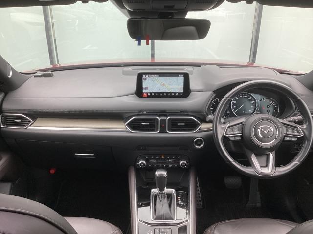 ＣＸ－５ ２．２　ＸＤ　Ｅｘｃｌｕｓｉｖｅ　Ｍｏｄｅ　ＤＥ－Ｔ　８インチＷＶＧＡディスプレイ　車線逸脱警報システム　ＡＴ誤発進抑制制御　ＢＳＭ　ＳＢＳ　ＭＲＣＣ付　３６０°ビューモニター付　１オーナー車　地デジ　レーンキープ　盗難防止装置　サンルーフ　本革シート（2枚目）