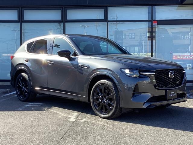 ＣＸ－６０ ３．３　ＸＤ　ＨＹＢＲＩＤ　Ｅｘｃｌｕｓｉｖｅ　Ｓｐｏｒｔｓ　Ｄｒｉｖｅｒ　Ｐｅｒｓｏｎａｌｉｚａｔｉｏｎ　Ｓｙｓｔｅｍ　Ｐａｃｋａｇｅ　レーンアシスト　ワンオーナ　ＭＲＣＣ　ドラレコ　エアシート　本革シート　スマートキー　横滑り防止装置　Ｂｌｕｅｔｏｏｔｈ（40枚目）