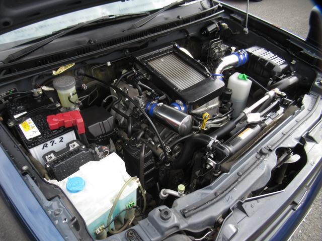 ジムニー XC 9型 5速MT モンスターサスショック ステンレスエアインテークパイプ ETC パイオニアCD/USBデッキ キーレス 電格ミラー 純正フォグランプ 純正16インチAW タイミングチェーン(33枚目)