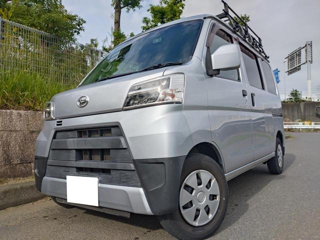 ハイゼットカーゴ クルーズＳＡＩＩＩ　ＡＴ　法定整備あり　ＥＴＣ　ナビ　ＴＶ　Ｂカメラ　衝突被害軽減システム　クリアランスソナー　ドライブレコーダー　　両側スライドドア　キーレスエントリー　アイドリングストップ　電動格納ミラー（2枚目）