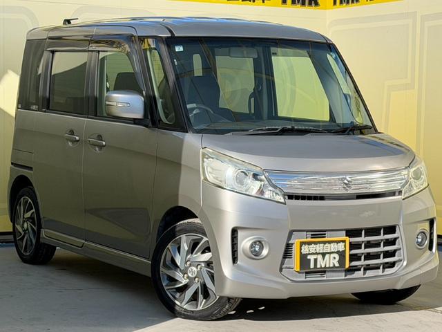 スペーシアカスタム ＴＳ　ＥＴＣ　カロッツェリアナビ　Ｂｌｕｅｔｏｏｔｈ　両側電動スライドドア　ＣＤ　ラジオ　フルセグ　アイドリングストップ　純正アルミホイール　スマートキー　フルフラットシート　フロントフォグランプ（5枚目）