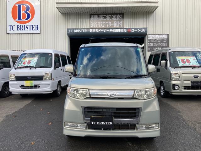 タント カスタムRS カスタムRSターボ・MOMOステアリング・左パワースライドドア・ピラーレス・90度開閉ドア・スマートキー・オートマ・フル装備・純正15インチアルミ・ドアバイザー(4枚目)