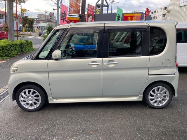 タント カスタムRS カスタムRSターボ・MOMOステアリング・左パワースライドドア・ピラーレス・90度開閉ドア・スマートキー・オートマ・フル装備・純正15インチアルミ・ドアバイザー(8枚目)