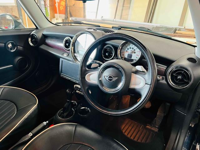ＭＩＮＩ クーパー　Ｒ５６　６ＡＴ　黒　Ｂｌｕｅｔｏｏｔｈ　Ｃａｒｐｌａｙ　Ａｎｄｒｏｉｄ　Ａｕｔｏ　ナビ　ドラレコ　ドライブレコーダー　バックカメラ　ＥＴＣ　ＵＳＢ　アルミ　ユニオンジャック　テール　ＧＴ　Ｍｏｔｏｒｓ（31枚目）