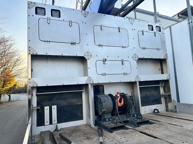 ギガ クレーン付きセルフローダー　１１．４ｔ　４軸　アイバワークスセルフローダー　タダノ４段クレーン　ラジコン　ローダーリモコン　ウインチ　３８０馬力　アイドリングストップ　ＥＴＣ２．０　クールホットボックス（23枚目）