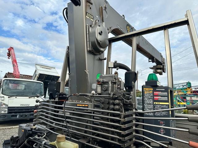 キャンター 3段クレーン付平ボディ 古河ユニックURU263N 2.63t ラジコン フックイン 積載3000kg(22枚目)