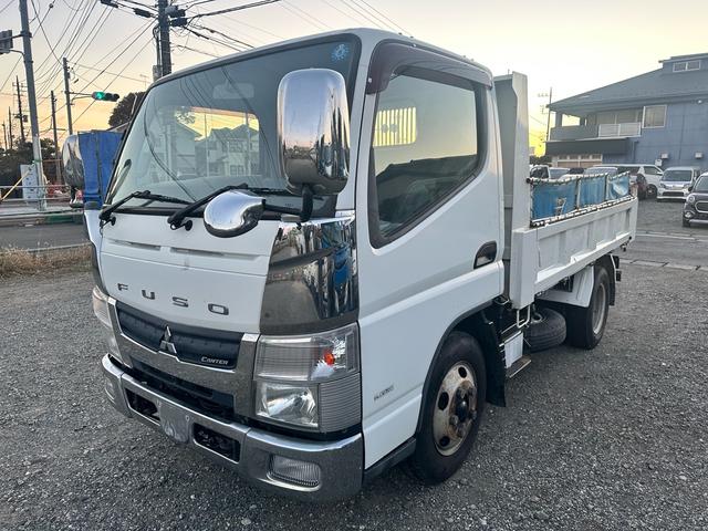 キャンター ダンプ　３ｔダンプ　フロント部少修復あり　走行テスト済　積載３０００ｋｇ　新明和　ＤＲ２－０１１０ＳＹ　コボレーン　５速ＭＴ（3枚目）