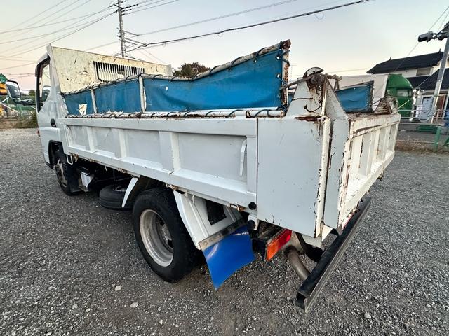 キャンター ダンプ　３ｔダンプ　フロント部少修復あり　走行テスト済　積載３０００ｋｇ　新明和　ＤＲ２－０１１０ＳＹ　コボレーン　５速ＭＴ（5枚目）