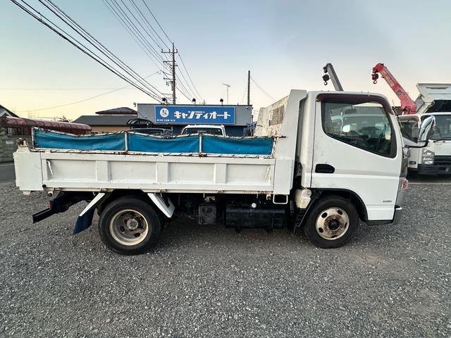 キャンター ダンプ　３ｔダンプ　フロント部少修復あり　走行テスト済　積載３０００ｋｇ　新明和　ＤＲ２－０１１０ＳＹ　コボレーン　５速ＭＴ（8枚目）