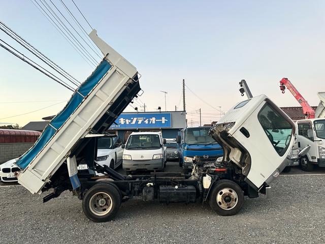 キャンター ダンプ　３ｔダンプ　フロント部少修復あり　走行テスト済　積載３０００ｋｇ　新明和　ＤＲ２－０１１０ＳＹ　コボレーン　５速ＭＴ（10枚目）