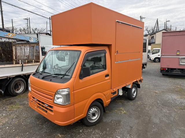 キャリイトラック キッチンカー ・外部電源口・2槽シンク(給排水タンク各100L)・換気扇☆R8年2月まで予備検査(軽貨物4ナンバー)付きなので直ぐ登録して乗り出せます。(2枚目)