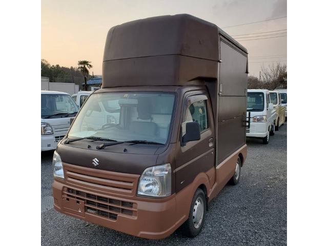 キャリイトラック キッチンカー 換気扇、外部電源口、販売口左跳ね上げ、移動販売、ケータリングカーとしても♪(8枚目)