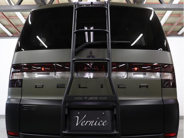 デリカD:5 G プレミアム 4WD 両側電動ドア&バックドア HDナビ FSRカメラ ETC スマートキー 新品社外AW 新品BFGタイヤ 新品ブルバー新品オバフェン新品リアラダー ファイバーLEDカスタムライト テールブラック(18枚目)