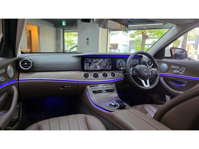 Eクラスステーションワゴン E4504マチックステーションワゴンエクスクルーシブ エクスクルーシブP ナッツブラウン革 パノラマルーフ ブルメスター ヘッドアップディスプレイ 360°カメラ シートベンチレーター シートヒーター パワーシート オートトランク 前後ドラレコ(4枚目)