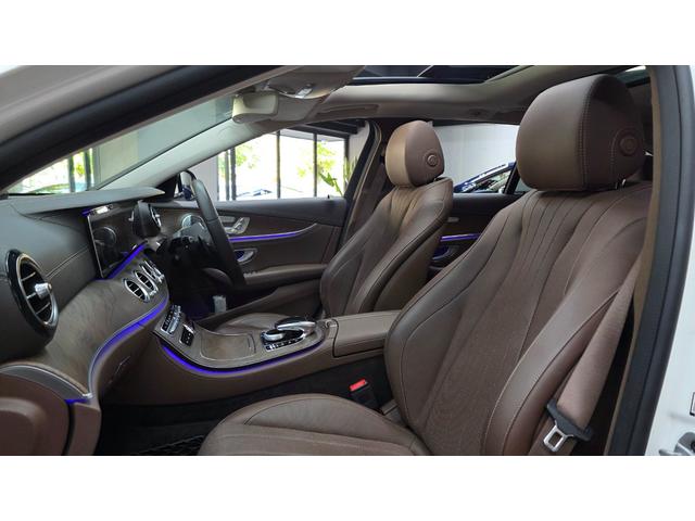 Eクラスステーションワゴン E4504マチックステーションワゴンエクスクルーシブ エクスクルーシブP ナッツブラウン革 パノラマルーフ ブルメスター ヘッドアップディスプレイ 360°カメラ シートベンチレーター シートヒーター パワーシート オートトランク 前後ドラレコ(5枚目)