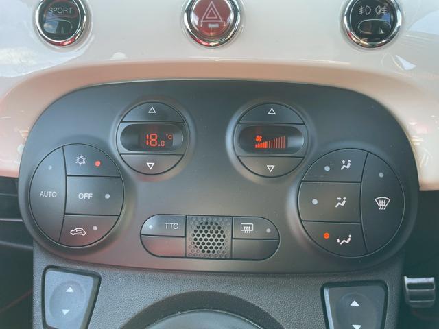 アバルト５００ 　５速ＭＴ　社外ナビ　赤レザーシート（23枚目）