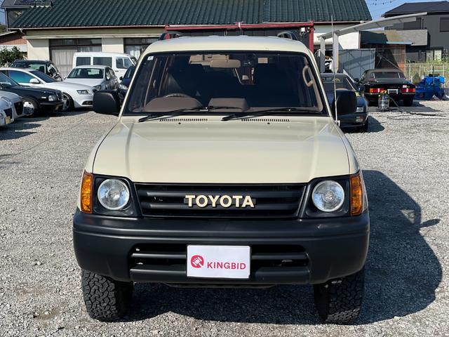 ランドクルーザープラド ＴＸ　ナローボディー　丸目　サンドベージュ色替え済み　クラシックグリル　オルテガ風内張り　専用レザー調シートカバー　ＤＥＡＮ１６インチアルミ　ＢＦグッドリッチＡ／Ｔタイヤ（2枚目）