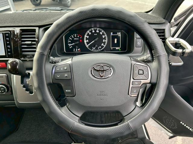 ハイエースバン スーパーGL ダークプライムII ワンオーナー 純正ナビ フルセグTV ETC パノラミックビューモニター デジタルインナーミラー 社外LEDテール(純正有) リヤラダールーフキャリア レザー調シートカバー 取説 新車保証書 スペキー(21枚目)