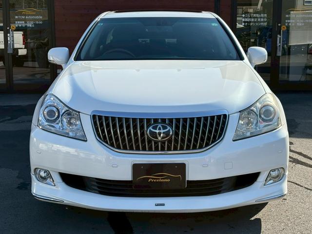 クラウンマジェスタ Gタイプ 本革シート サンルーフ 純正ナビ モデリスタフルエアロ 社外マフラー Bカメラ TV ウッドコンビステアリング シートヒーター シートベンチレーション ETC レーダークルコン カード型スペアキー(2枚目)