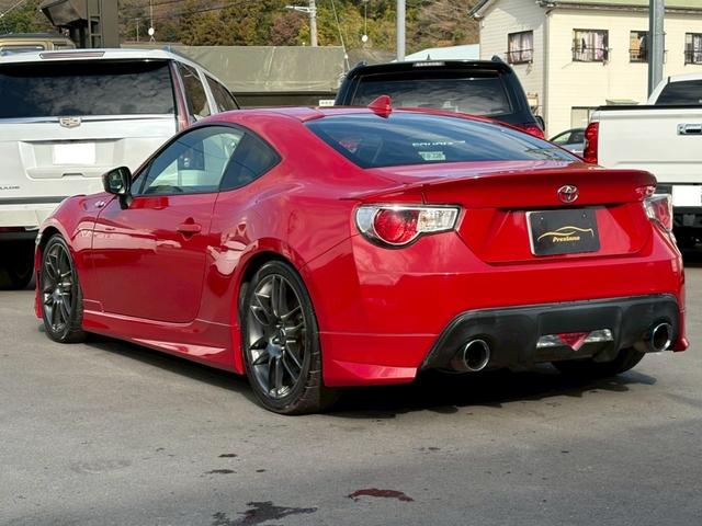 86 GT 車検令和9年8月 F.S.Rモデリスタエアロパーツ TRUST GReddyマフラー WORK EMOTION18AW CUSCO車高調 トランクスポイラー ナビ TV ETC 取説・保証書・スペア有(6枚目)