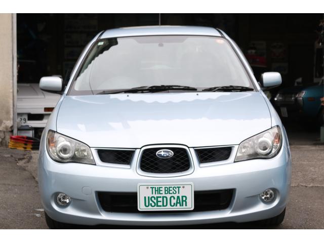 インプレッサスポーツワゴン 15i 5速マニュアル 走行距離48000キロ EJ15水平対向エンジン キーレス スペアキー ETC オートエアコン 純正15インチアルミ 鷹目インプ アクアブルーメタリック フォグランプ ルーフスポイラー(4枚目)