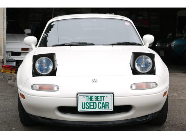 ユーノスロードスター スペシャルパッケージ ハードトップ 幌あり タイミングベルト交換済み ETC 純正14インチアルミ 社外キーレス 社外オーディオ フロアオートマ リトラ NA8C 修復歴無し(6枚目)